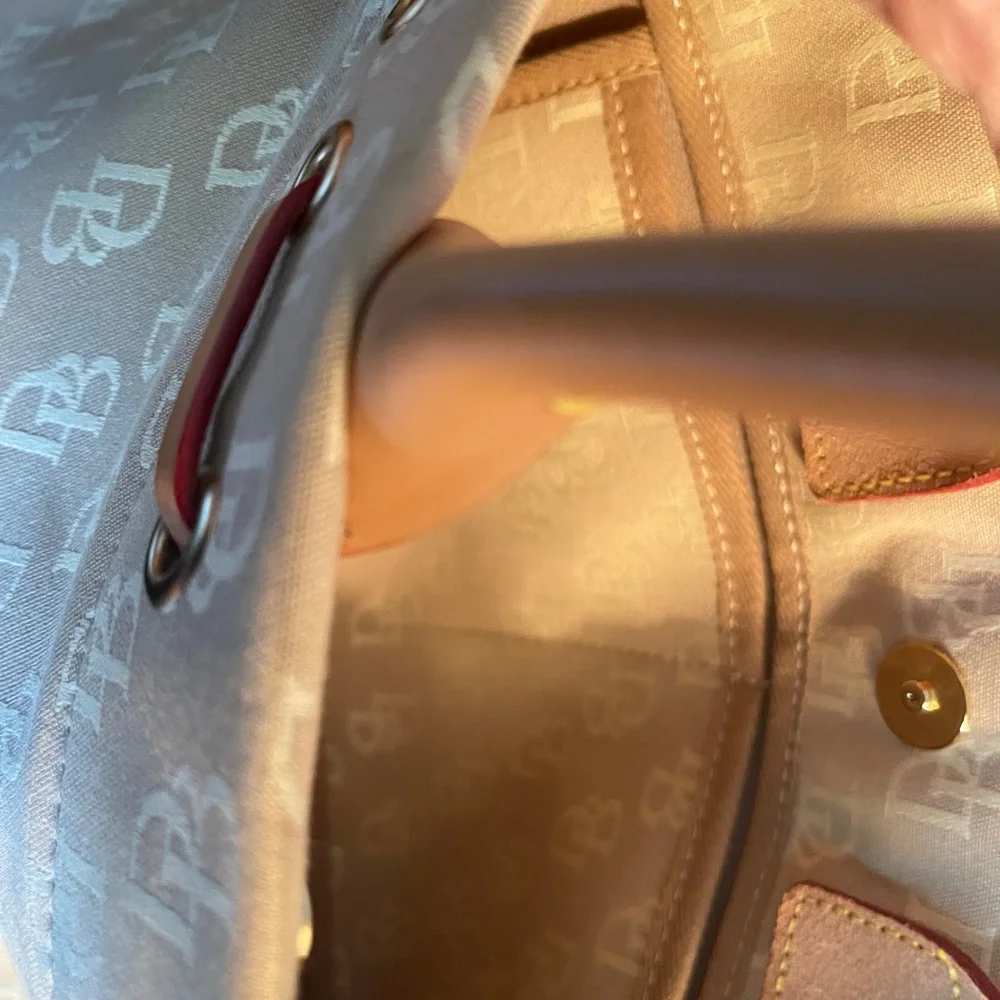 Dooney & Bourke Pristine Leather trim Bag - Picture 15 of 16